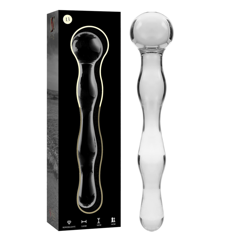 Gode en Verre Borosilicate Nebula Modèle 13 Clair 18 cm