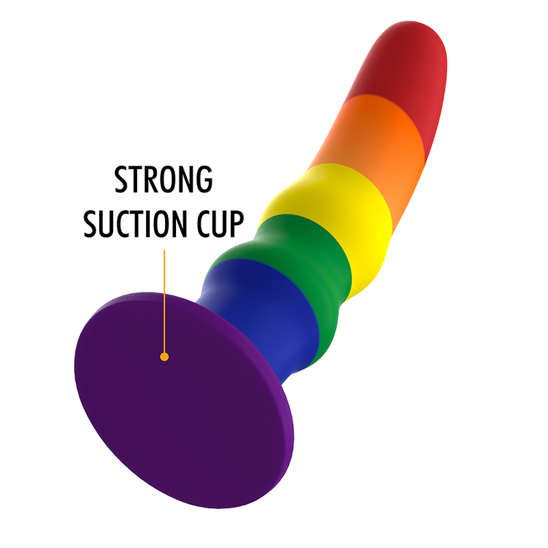 Gode Fantasy Kuno Pride Silicone Flexible Ventouse 2 Tailles - Mythology