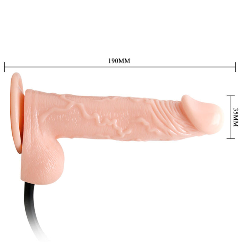 Gode Gonflable Réaliste Ventouse 15 cm Texturé Veineux - Baile