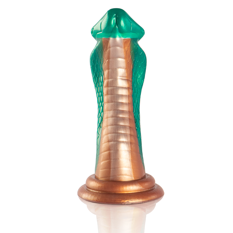 Gode Python Cobra Silicone Texturé Ventouse 20,5 cm - Epic Cybersilicock
