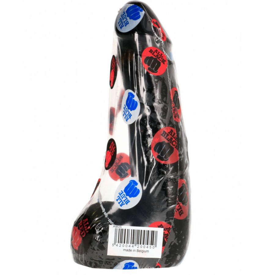 Gode Réaliste Noir Doux 20 cm Diamètre 45 mm - All Black