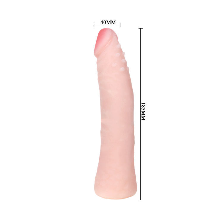 Gode Réaliste Toucher Peau Silicone 19 cm Étanche - Baile