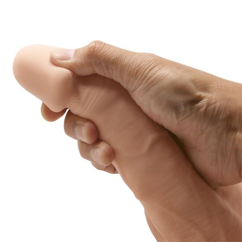 Gode Réaliste Ventouse Bahamut Flexible 21,8 cm Naturel - Baile
