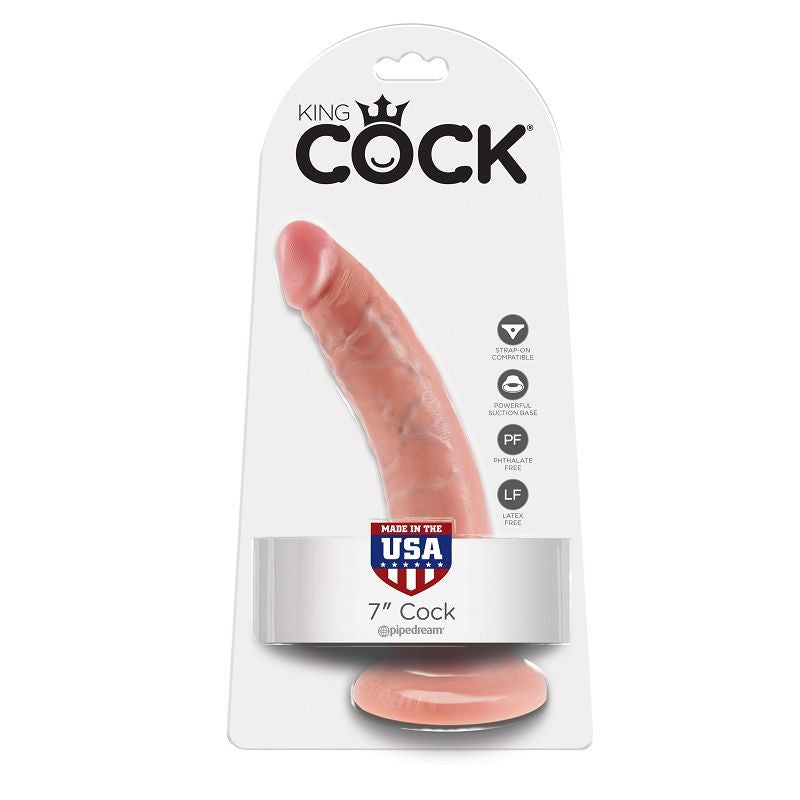 Gode Réaliste Ventouse King Cock Veines Marquées 15,2 cm - King Cock