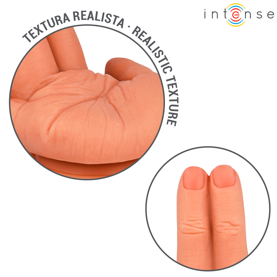 Gode Stimulateur Point G Leela Forme Main Flexible Ventouse 12,6 cm - Intense