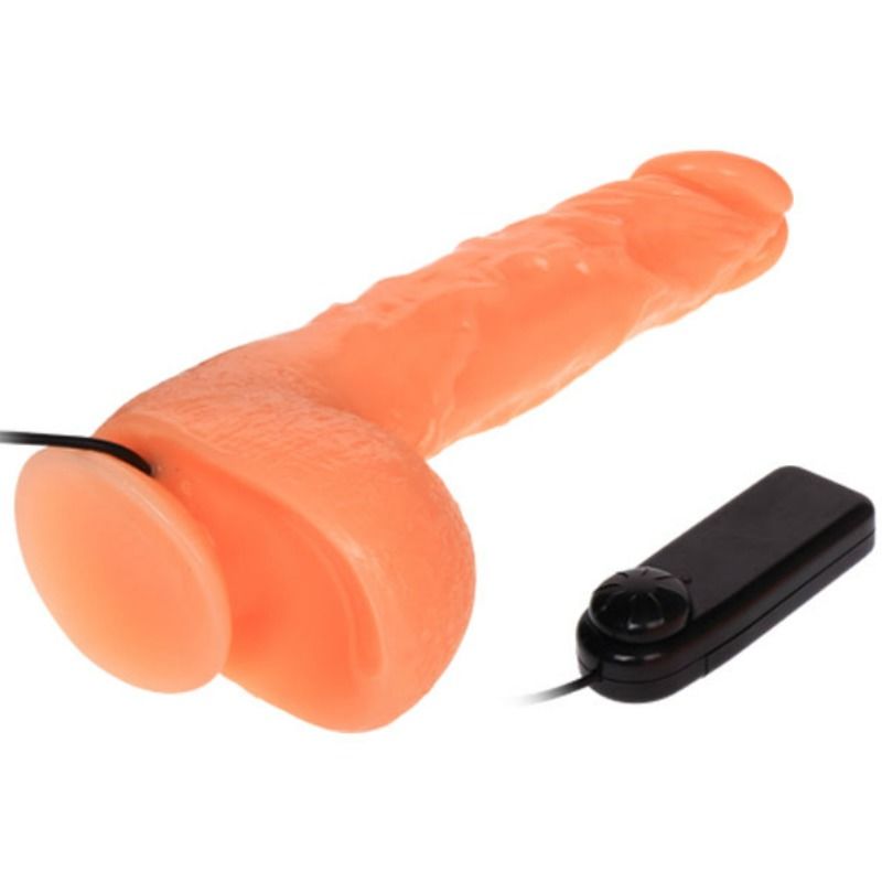 Gode Vibrant Réaliste Veineux Ventouse Télécommande Multi-Vitesses - Baile
