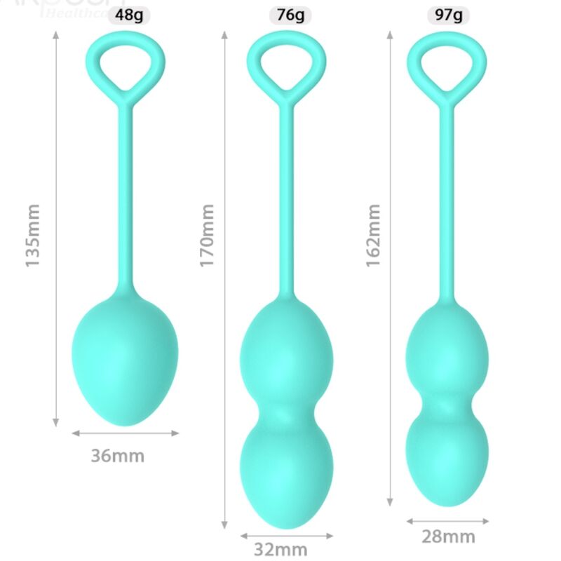 Haltères Vaginales 3 Niveaux - Rééducation Périnée - Armony