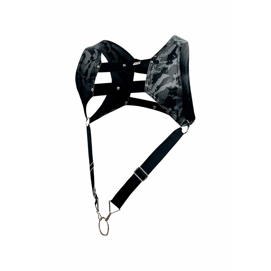 Harnais BDSM Dngeon Anneau Pénien Métal Sangles Ajustables - Mob