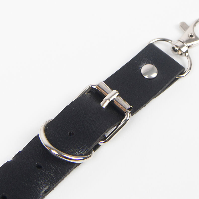 Harnais Ceinture Jarretières Anneaux et Chaîne Cuir Taille Unique - Subblime