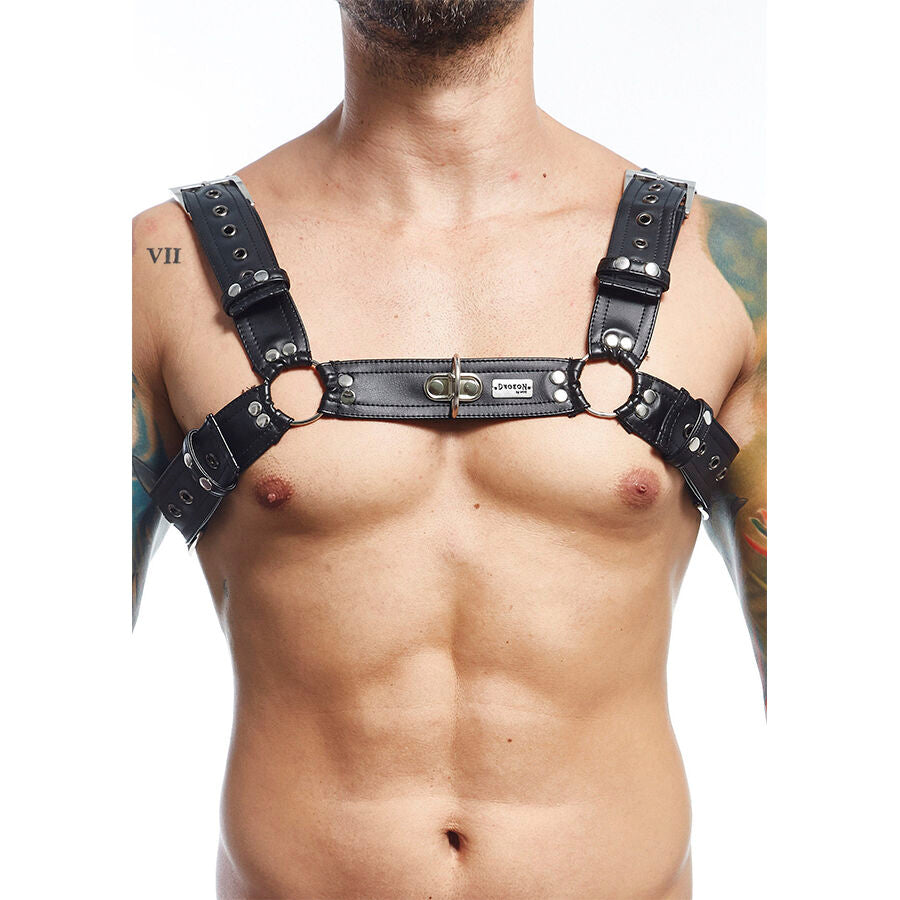 Harnais Torse DNGEON Similicuir Style Fétichiste Taille Unique - Mob