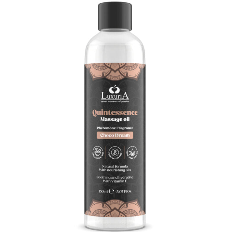 Huile de Massage Comestible Luxuria Aromatisée  - Intimateline