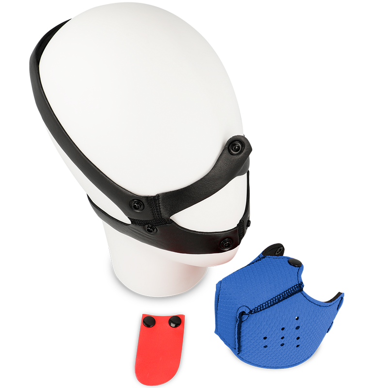 Muselière Masque Chien BDSM Réglable 4 Positions - Ohmama Fetish