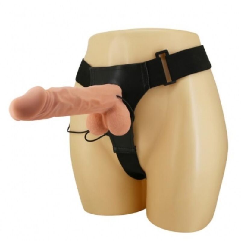 Gode Ceinture Harnais Réglable Réaliste Vibrant 3 Modèles - Baile