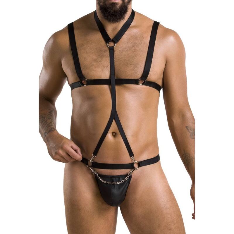 Ensemble Lingerie Homme Andrew Boxer et Harnais Sexy 2 Tailles - Passion Men