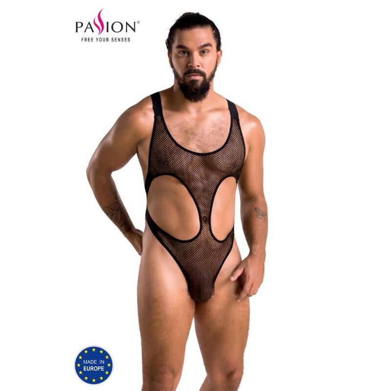 Body Homme Léon Résille Lingerie Masculine Sexy 2 Tailles - Passion Men