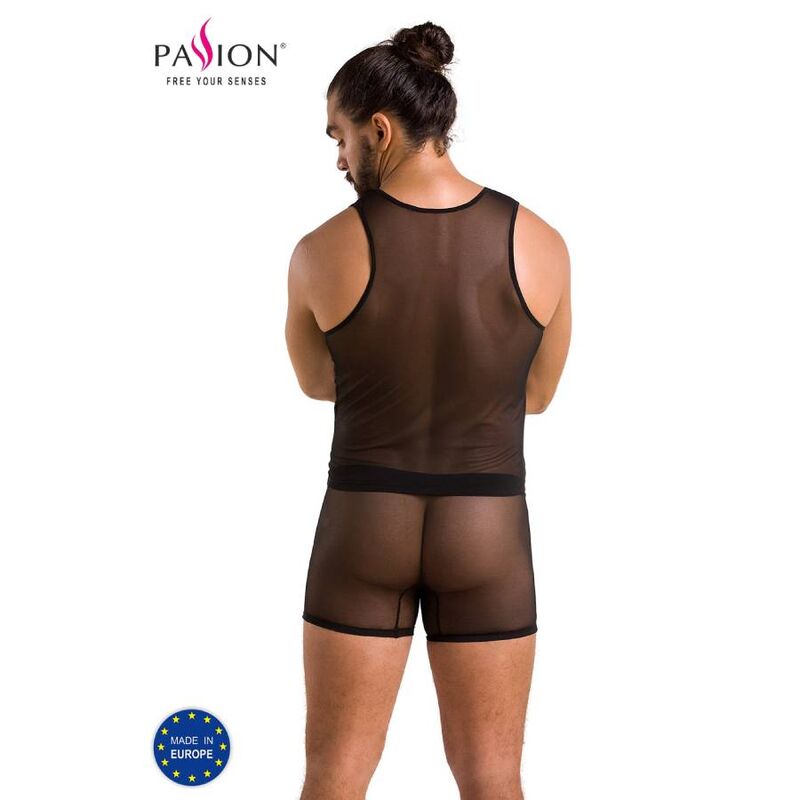 Set Lingerie Homme Oscar Boxer Sexy Noir Taille L/XL - Passion Men
