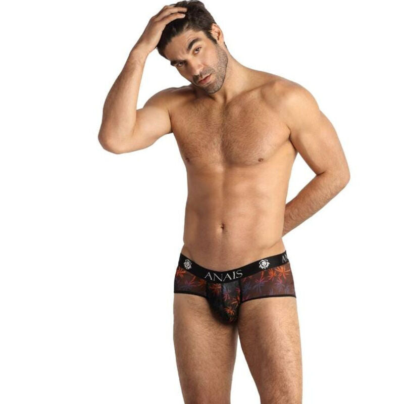 Homme main dans les cheveux portant le boxer court Chill taille S d'Anais Men, de face