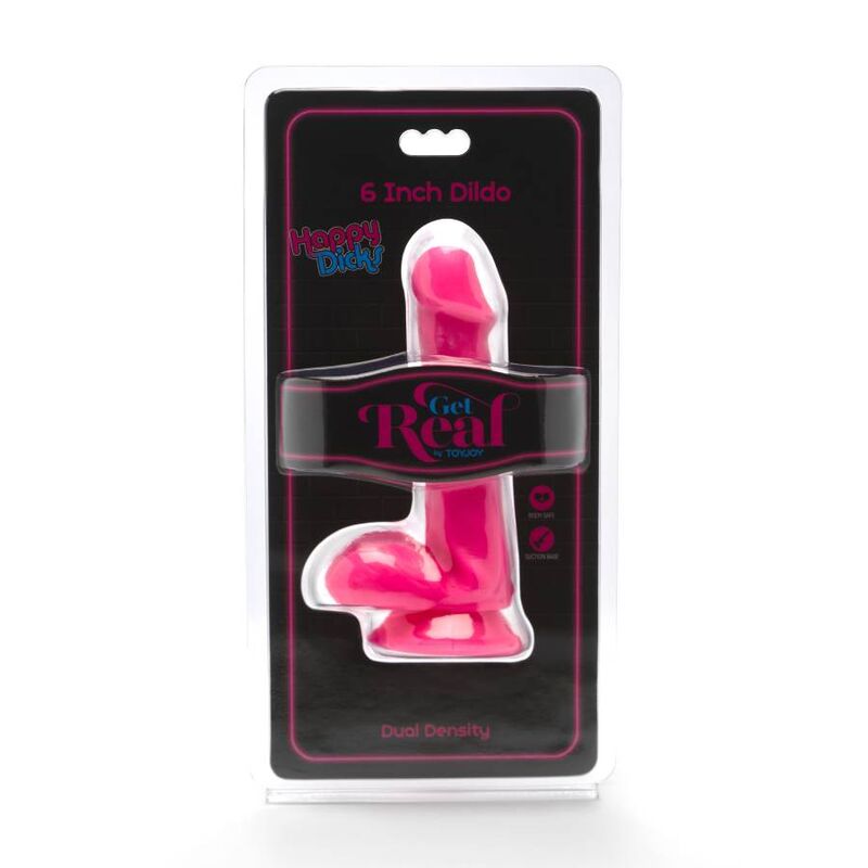 Gode Réaliste Happy Dicks avec Testicules et Ventouse - Get Real