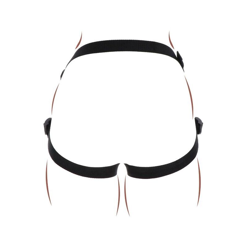Harnais Gode Ceinture Dentelle Strap-On Réglable - Get Real