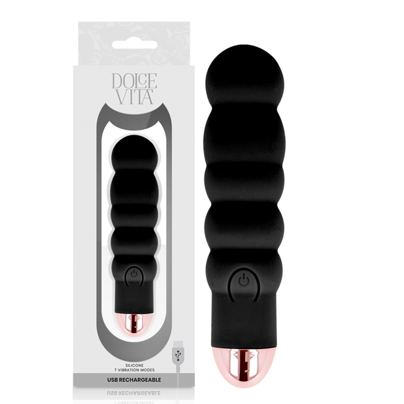 Vibromasseur Rechargeable USB - Silicone Doux 7 Vitesses - Dolce Vita