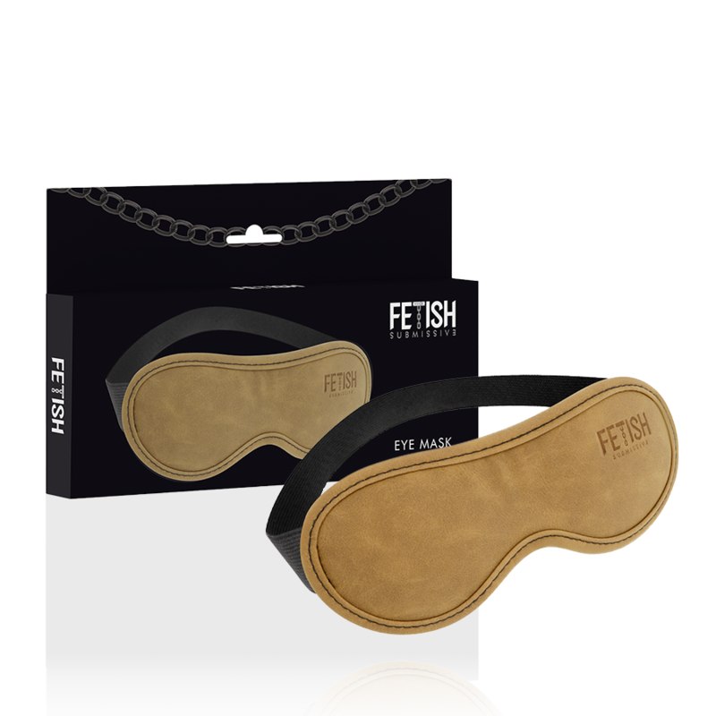 Masque BDSM Cuir Végan Doublure Néoprène Réglable - Fetish Submissive