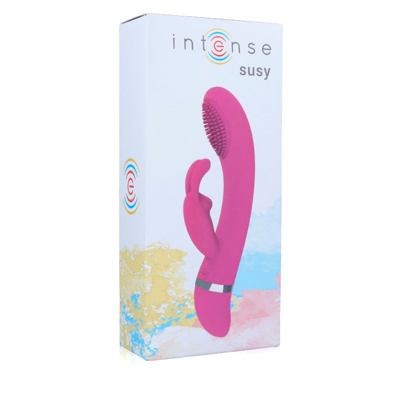 Vibromasseur Rabbit Susy Oscillant Silicone Rechargeable - Intense