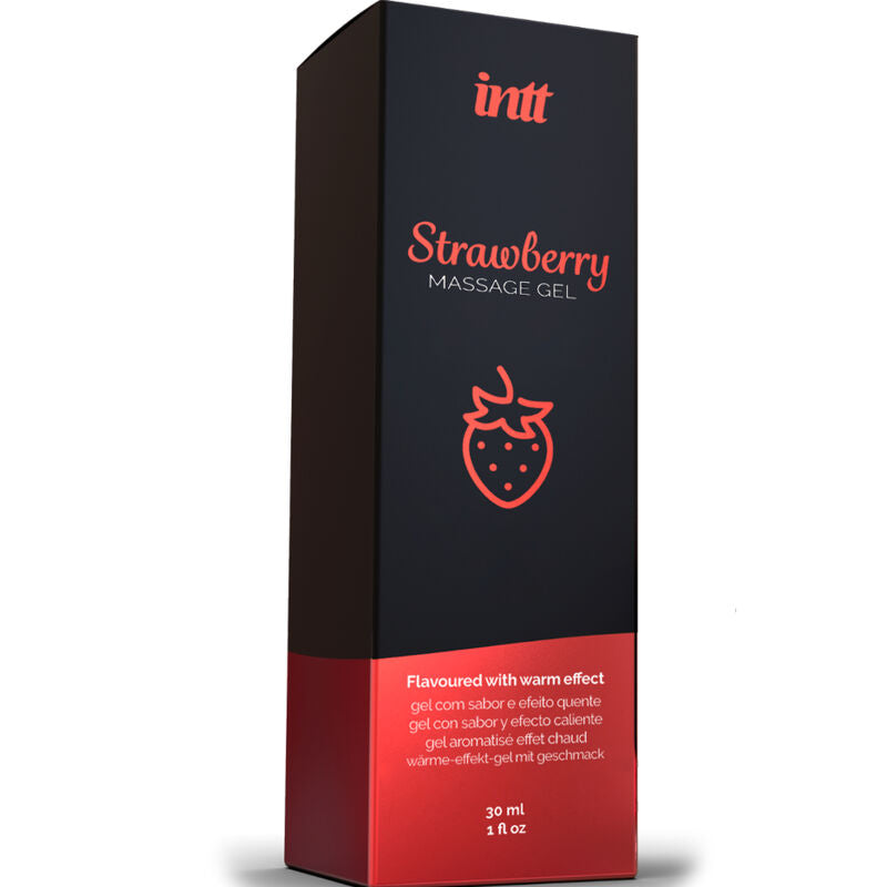 Gel de Massage Comestible Saveurs Gourmandes Effet Chauffant - Intt