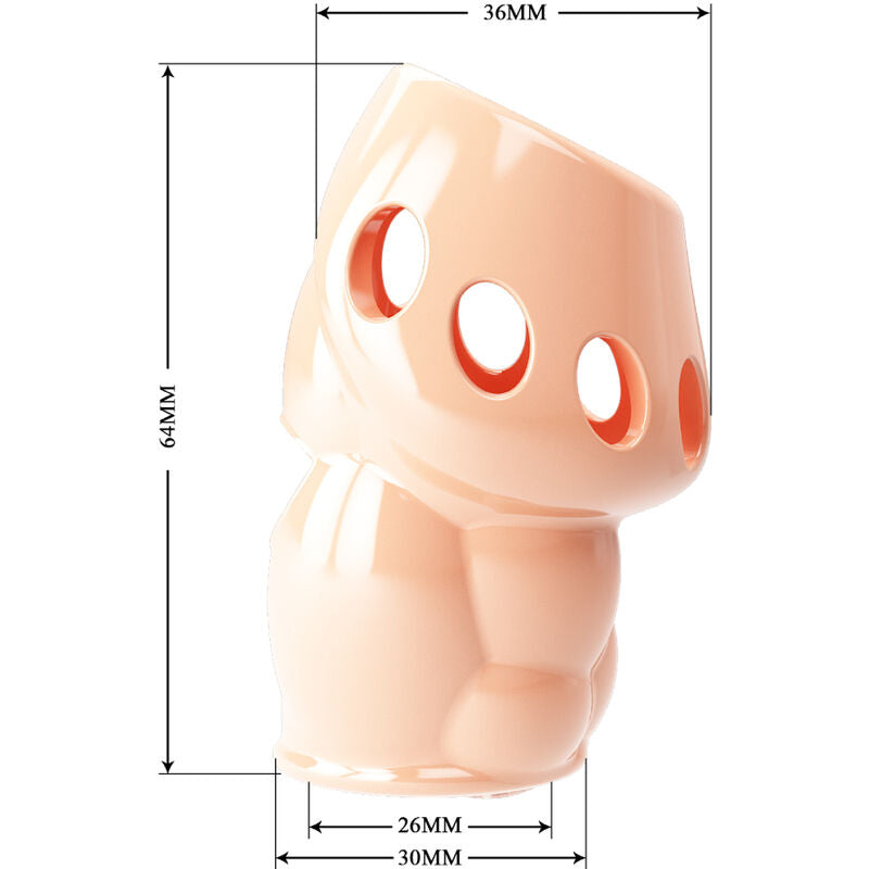 Gaine à Pénis Épaississante Oscar Texture Souple Réaliste - Pretty Love
