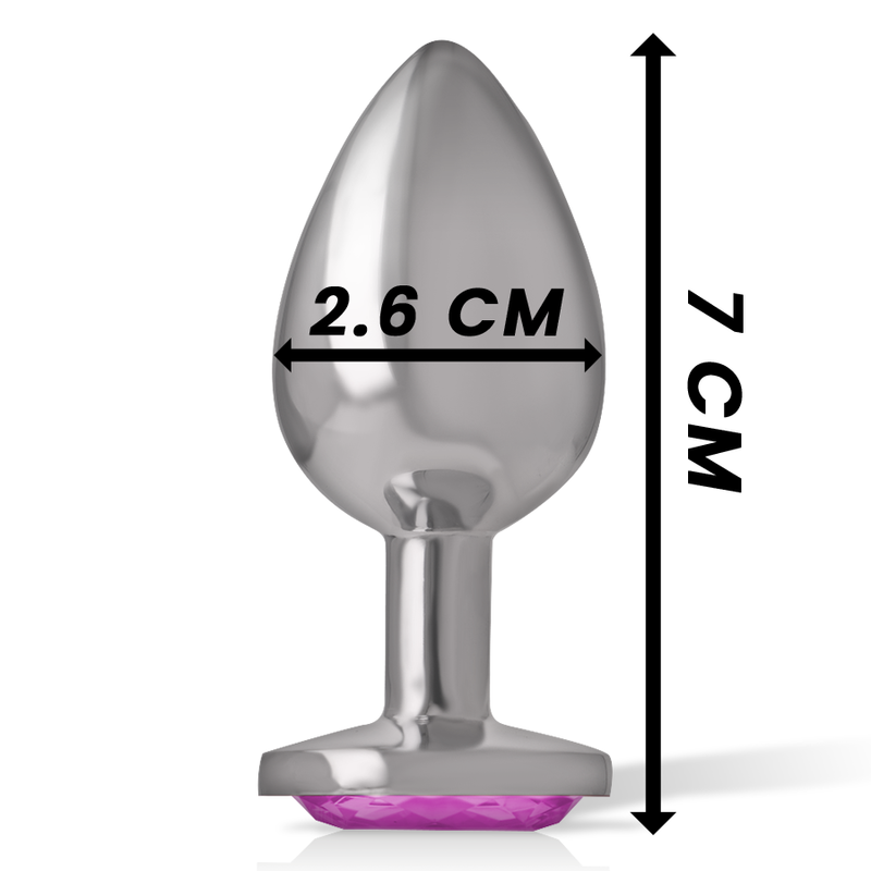 Plug Bijou en Aluminium - Base Cœur Brillante - Intense