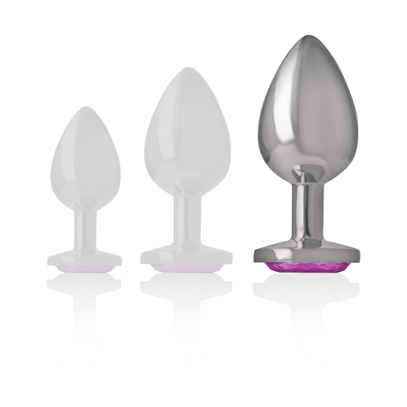 Plug Bijou en Aluminium - Base Cœur Brillante - Intense