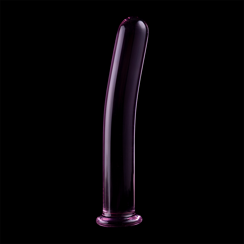 Gode en Verre Borosilicate Modèle 8 Rose 14,5 cm Texturé - Nebula Series By Ibiza