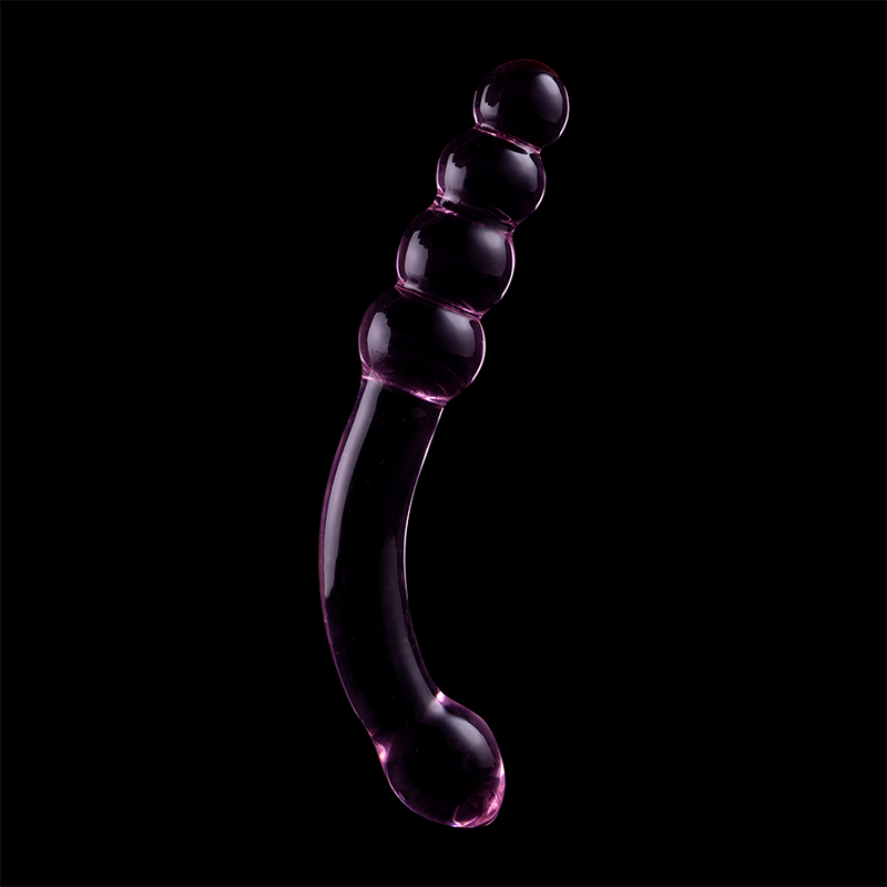 Gode en Verre Borosilicate Nebula Modèle 14 Rose 18,5 cm