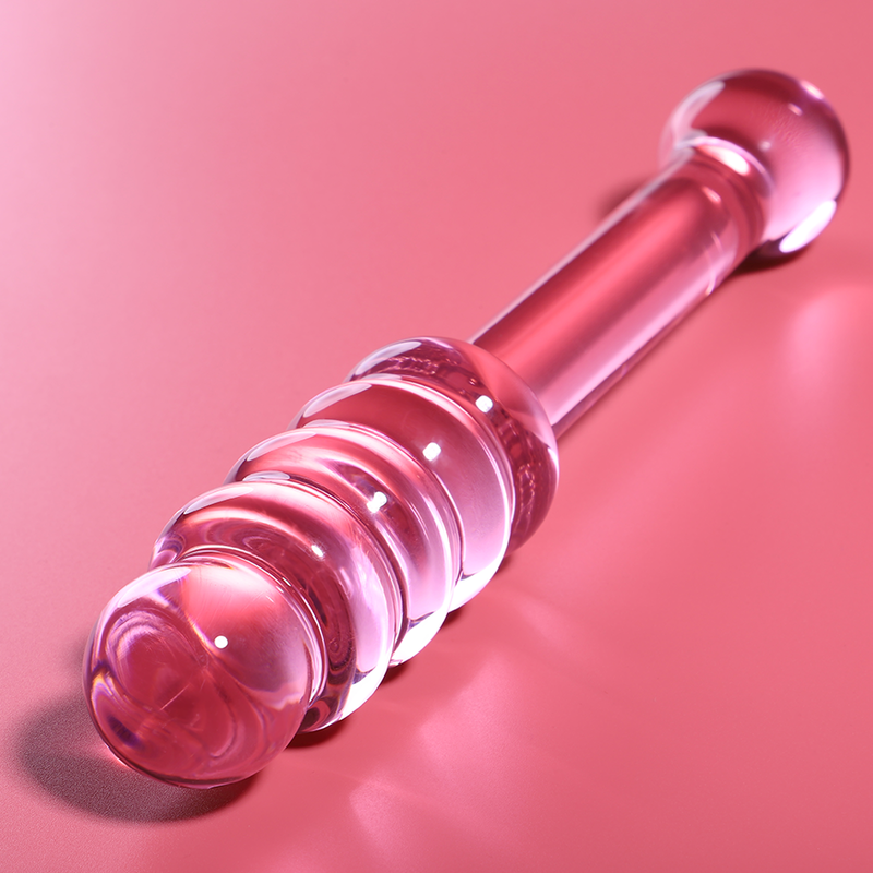 Gode en Verre Borosilicate Nebula Modèle 20 Rose 20,5 cm