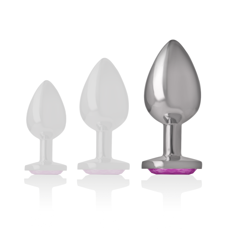 Plug Bijou en Métal Aluminium - Cristal Coloré - Intense