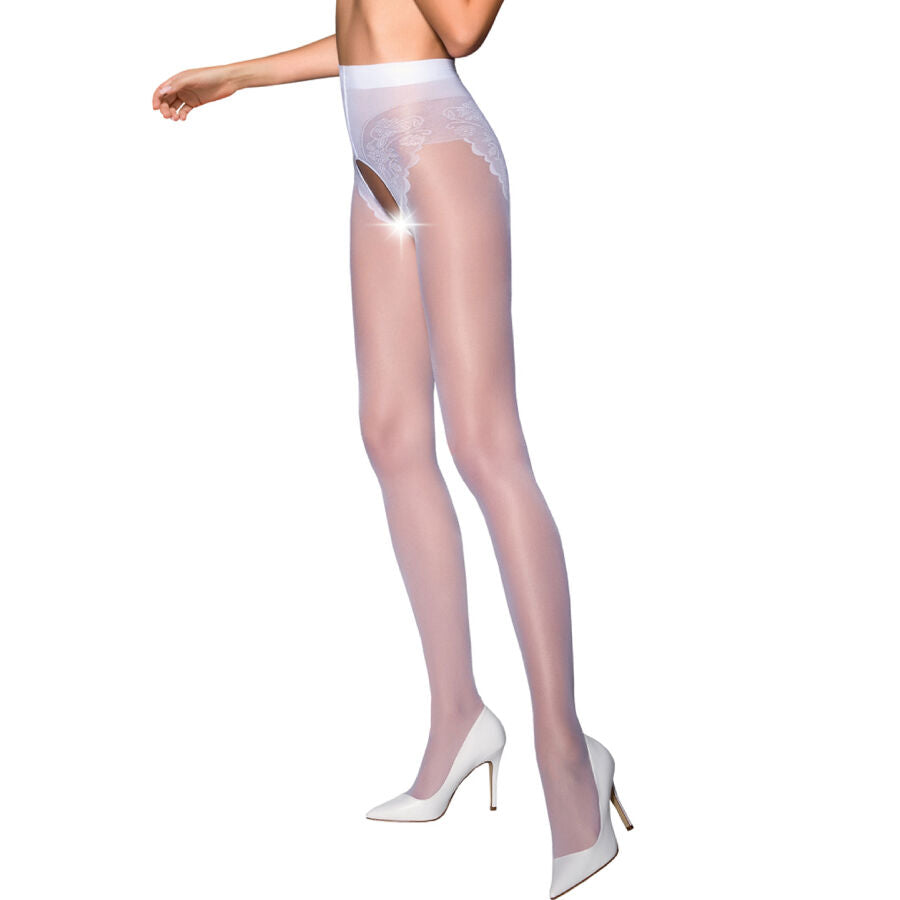 Collant Sexy Tiopen 006 Ouvert 3/4 Voilage 30 Deniers - Passion Woman