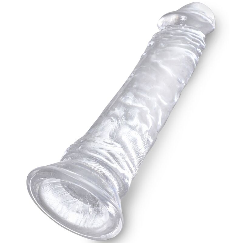 Gode Translucide King Cock Clear Sans Testicules - Ventouse Étanche