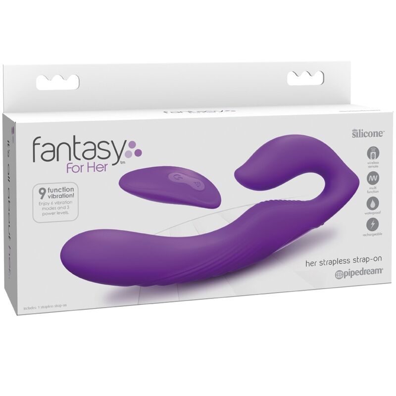 Gode Ceinture Sans Sangles Vibrant Télécommandé 9 Modes - Fantasy For Her