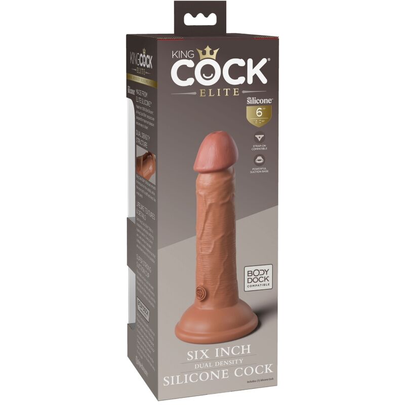 Gode Réaliste Elite Silicone Dual Density Ventouse - King Cock