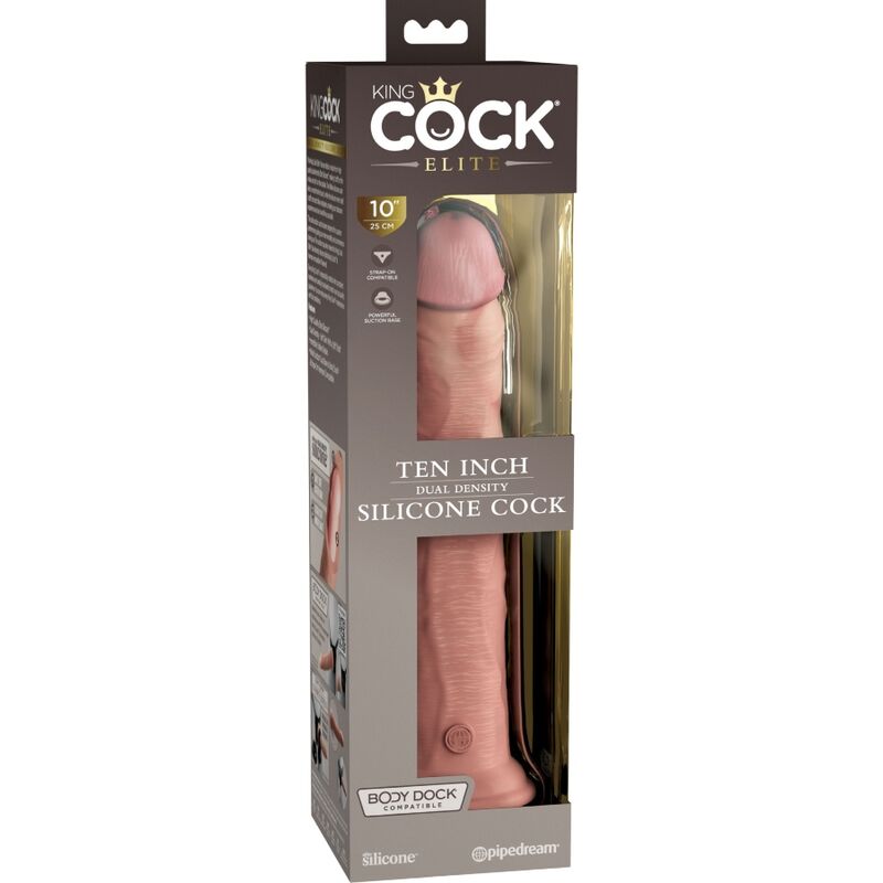 Gode Réaliste Elite Silicone Dual Density Ventouse - King Cock