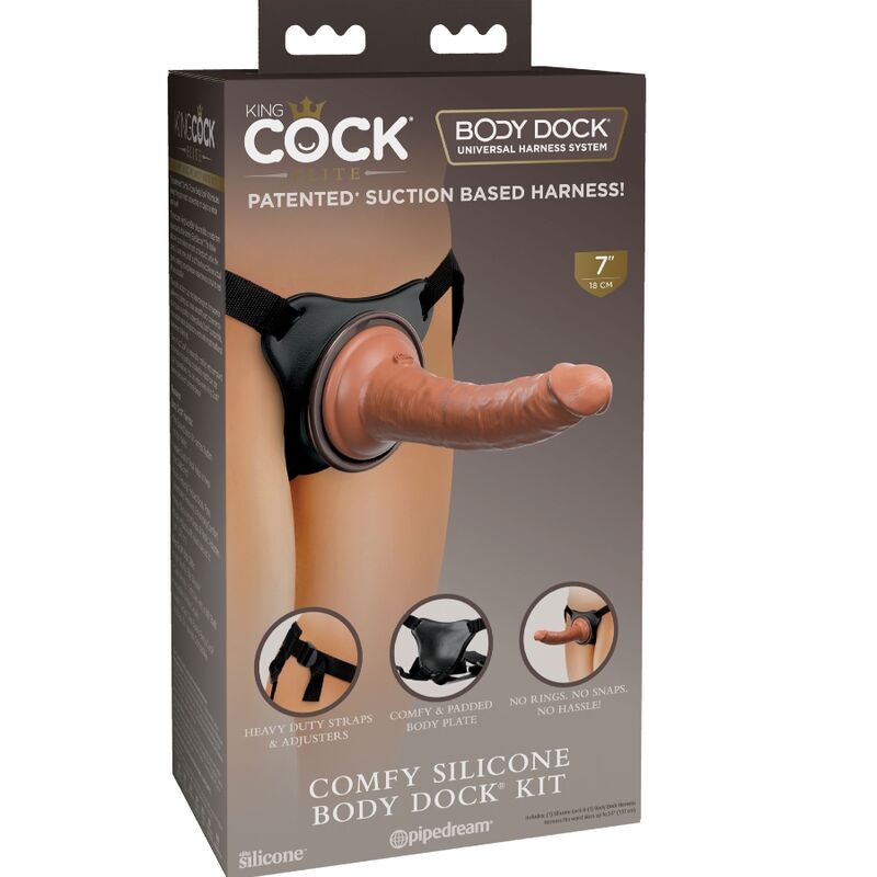 Gode Ceinture Elite Harnais Réglable Réaliste - King Cock