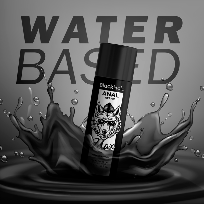 Gel Lubrifiant Anal Black Hole Repair - Relaxant Base Eau à l'Hyaluron