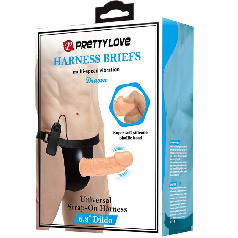 Gode Ceinture Vibrant Slip Harnais Réglable Silicone Multi-Vitesses - Pretty Love