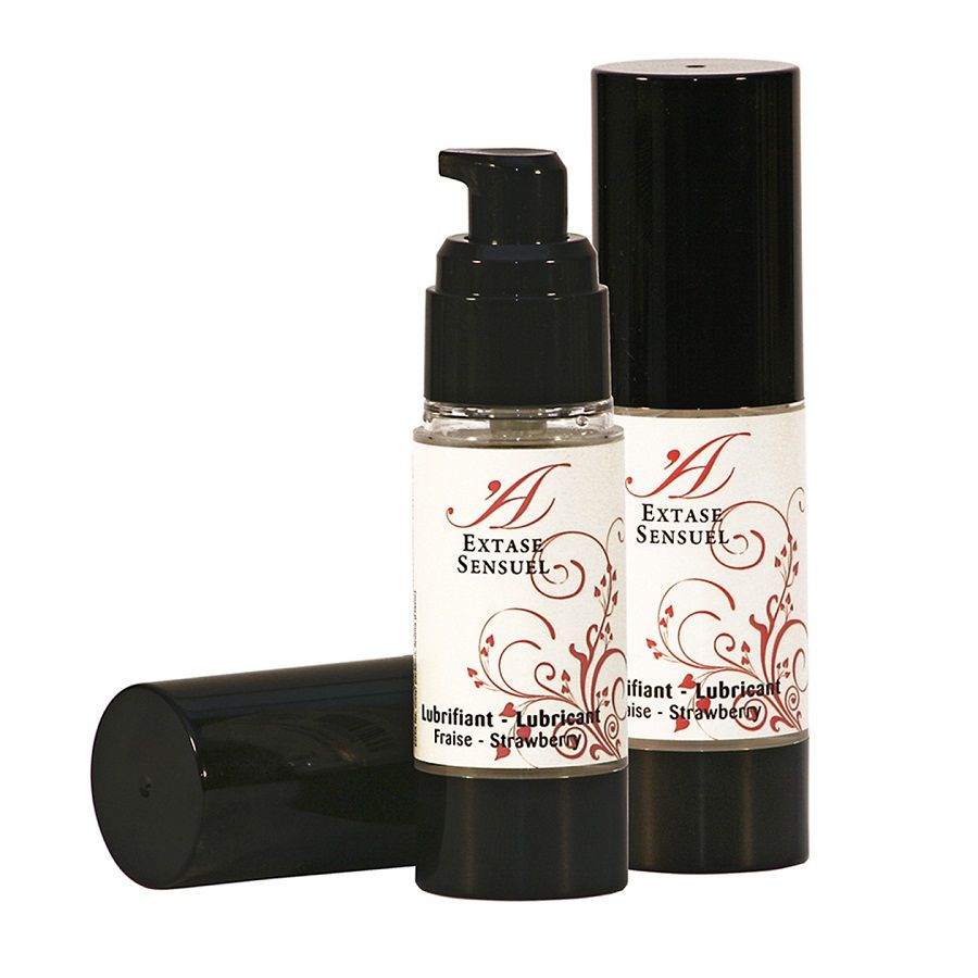 Lubrifiant Comestible Arôme Fraise Base Eau - Extase Sensual