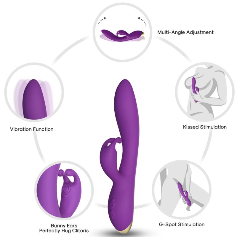 Vibromasseur Rabbit Bonnie - Double Stimulation Silicone - Armony