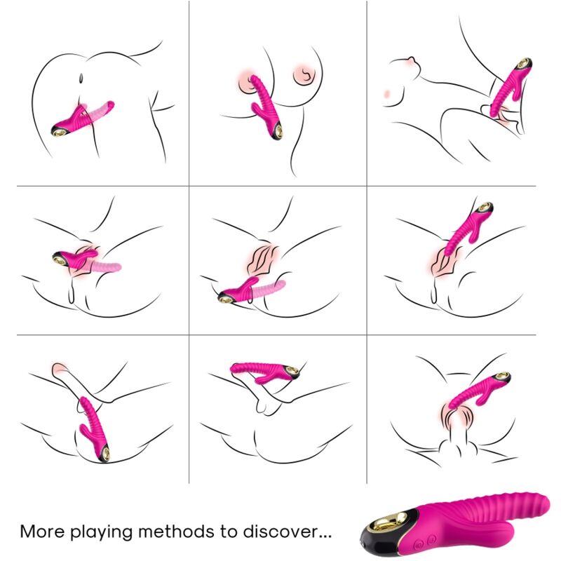 Vibromasseur Rabbit Eternity - Stimulation Enveloppante 2x9 Modes - Armony
