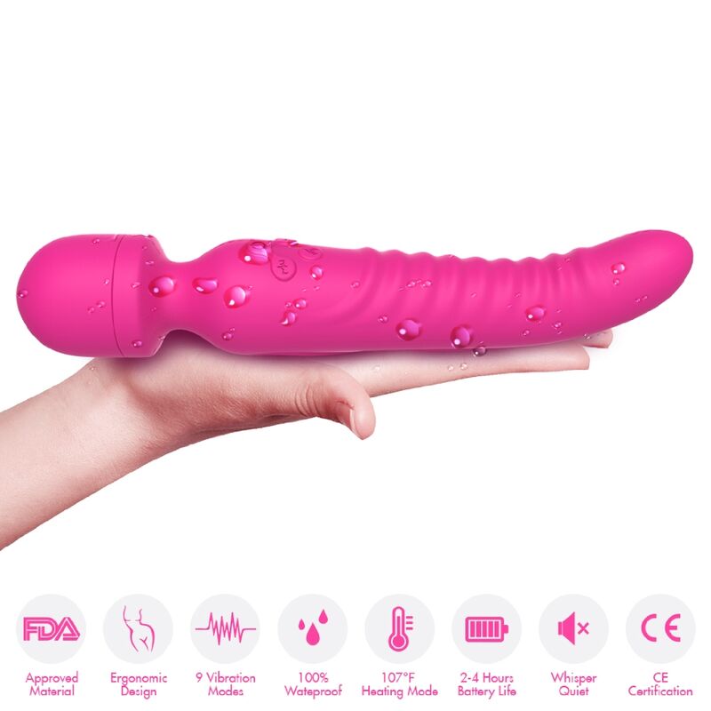 Vibromasseur Chauffant Mission - 2x9 Modes Effet Chaleur - Armony