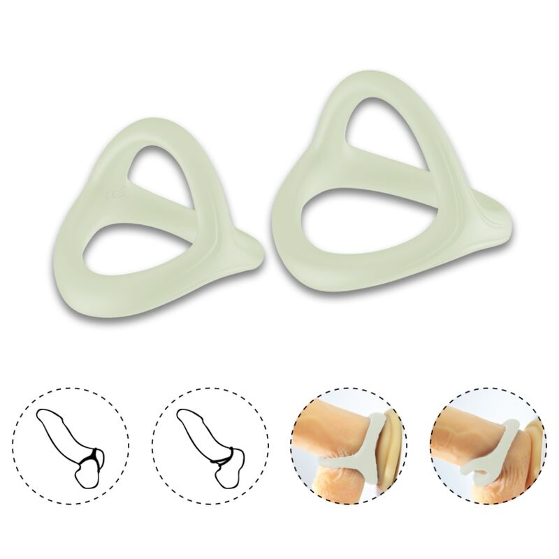 Cockring Triple Tresor Double Silicone Extensible - Armony