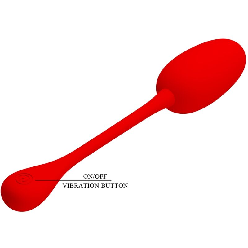 Oeuf Vibrant Rechargeable Knucker 12 Fonctions Mémoire - Silicone - Pretty Love
