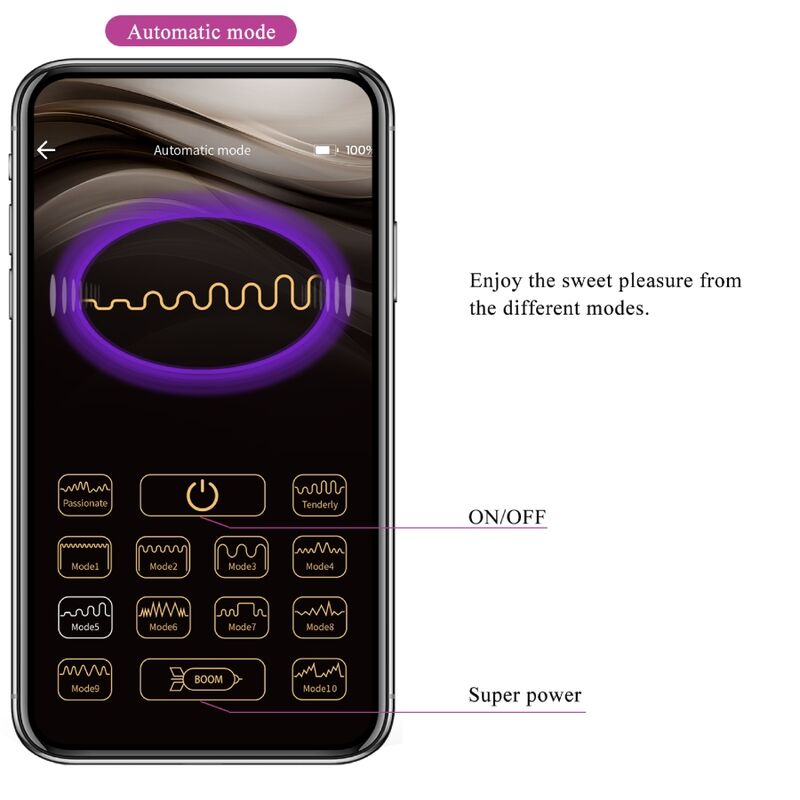 Vibromasseur Connecté Abner App - Pretty Love