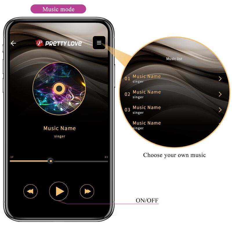 Vibromasseur Connecté Abner App - Pretty Love